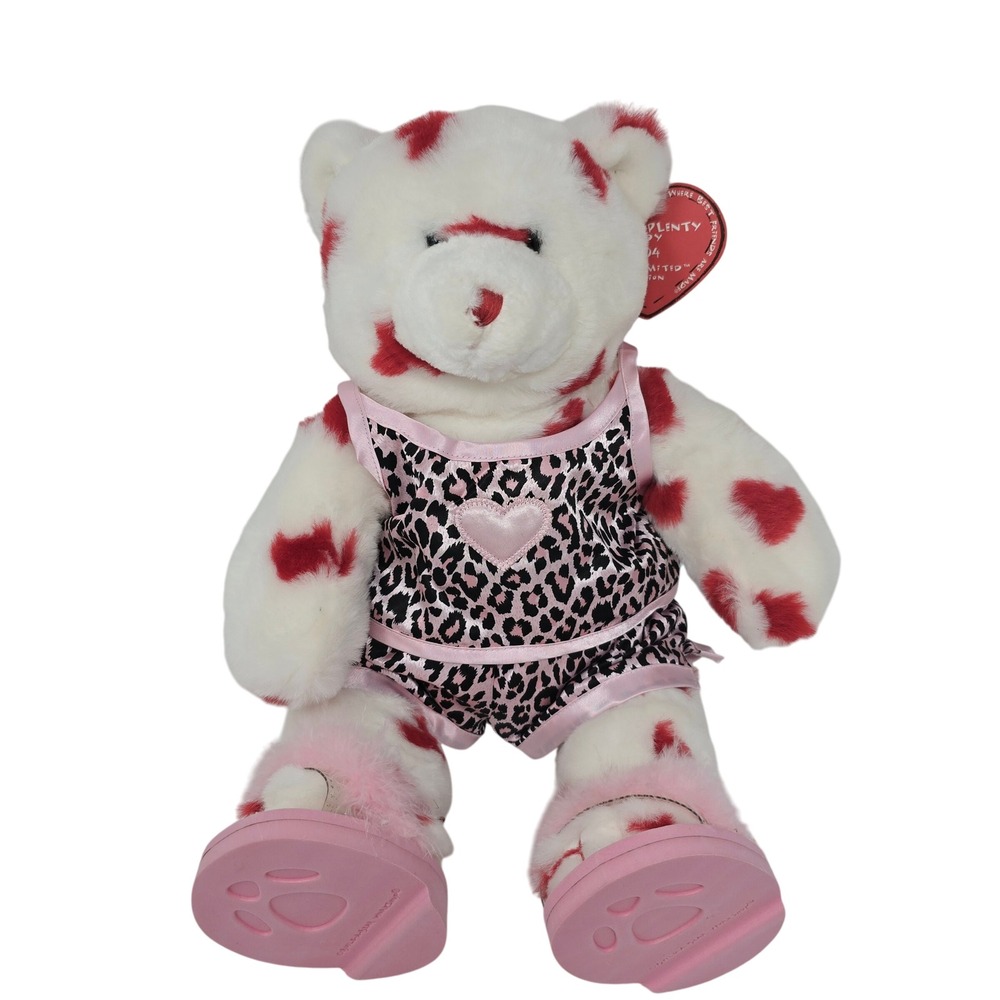 Build A Bear Hearts a Plenty 2004 Bearly Limited Edition Plush Toy Tag Vintage